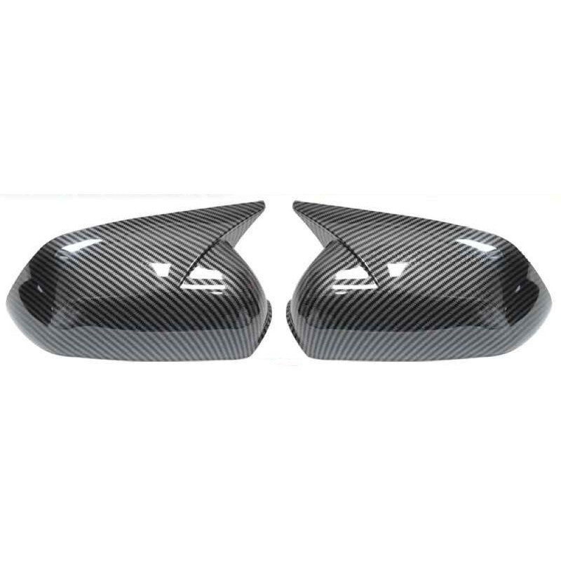 Car Craft Compatible With Skoda Octavia Laura 2005-2013 Side Rear View Case Wing Cap Shell Housing Mirror Covers 3m Tape Pasting Style Carbon Fiber Look