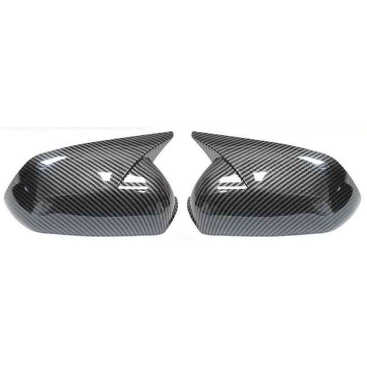 Car Craft Compatible With Skoda Octavia Laura 2005-2013 Side Rear View Case Wing Cap Shell Housing Mirror Covers 3m Tape Pasting Style Carbon Fiber Look