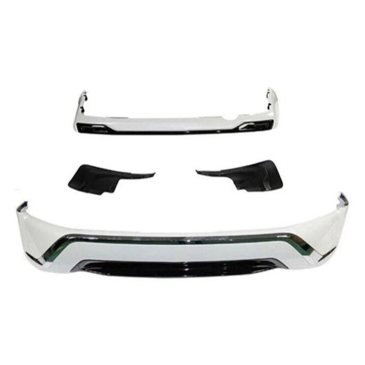 Car Craft Compatible With Toyota Land Cruiser Lc200 2016-2020 Upgrade Facelift Convert To 2016 Style Bodykit Front Rear Bumper Lip Side Trim Grill Skirt Splitter Trim F018