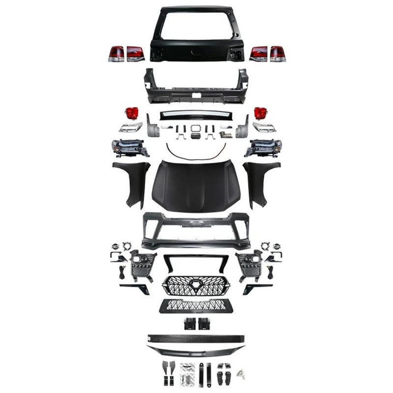 Car Craft Compatible With Toyota Land Cruiser Lc200 2008-2015 Upgrade Facelift Convert To Lc200 Elford B Style Bodytkit Front Rear Bumper Hood Fender Trunk Headlight Taillight Side Trim Grill Lip Skirt Splitter F116-b