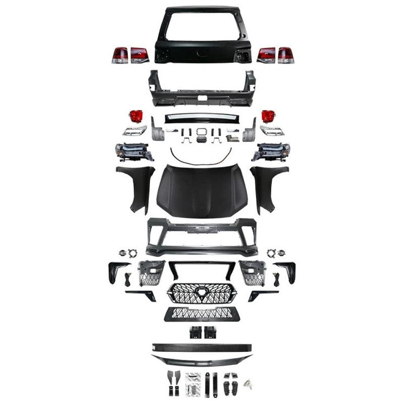Car Craft Compatible With Toyota Land Cruiser Lc200 2008-2015 Upgrade Facelift Convert To Lc200 Elford A Style Bodytkit Front Rear Bumper Hood Fender Trunk Headlight Taillight Side Trim Grill Lip Skirt Splitter F116-a