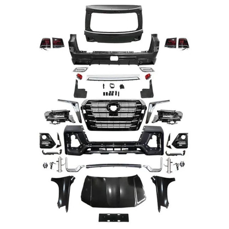 Car Craft Compatible With Toyota Land Cruiser Lc200 2008-2015 Upgrade Facelift Convert To Lc200 Navigator Style Bodytkit Front Rear Bumper Hood Fender Trunk Headlight Taillight Side Trim Grill Lip Skirt Splitter F139-b