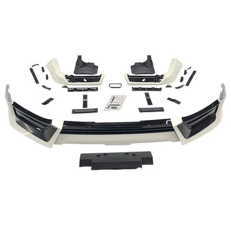 Car Craft Compatible With Toyota Land Cruiser Lc200 2016-2020 Upgrade Facelift Convert To Trd Bodykit Front Rear Bumper Lip Side Trim Skirt Splitter Trim F109