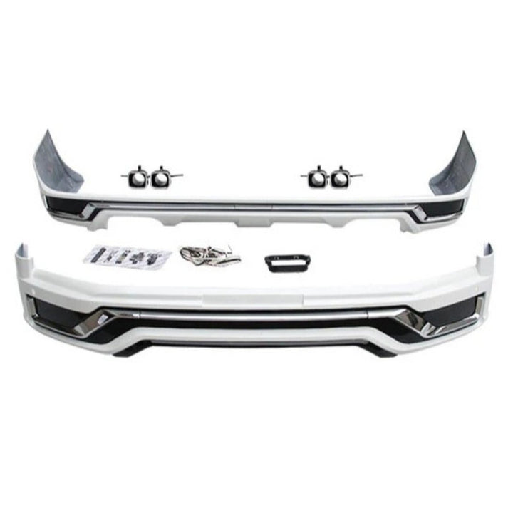 Car Craft Compatible With Toyota Land Cruiser Lc200 2016-2020 Upgrade Facelift Convert To Modellista Style Bodykit Front Rear Bumper Lip Side Trim Grill Skirt Splitter Trim Exhaust Pipe Tip F036