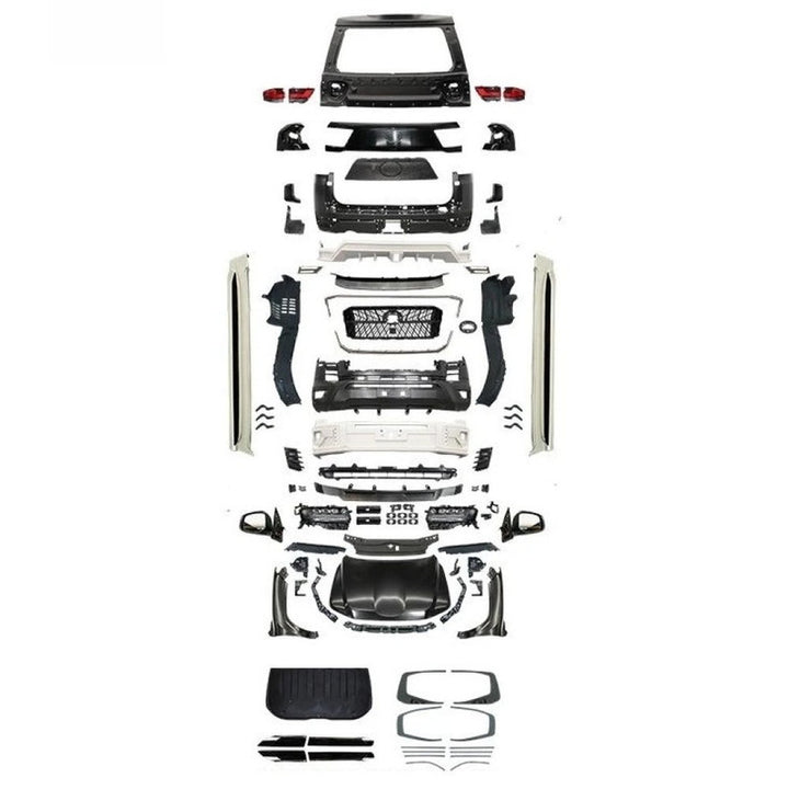 Car Craft Compatible With Toyota Land Cruiser Lc200 2008-2020 Upgrade Facelift Convert To Lc300 2022 Wald Style Bodytkit Front Rear Bumper Hood Fender Trunk Headlight Taillight Mirror Side Step Trim Grill Skirt Splitter Cut Version 1:1 F176b
