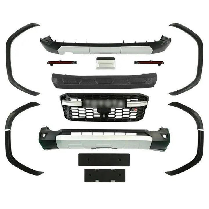 Car Craft Compatible With Toyota Land Cruiser Lc300 Lc 300 2021+ Upgrade Facelift Convert To Lc300 Gr Grsport Sport Style Bodytkit Front Rear Bumper Grill Skirt Splitter Wheel Arch F158