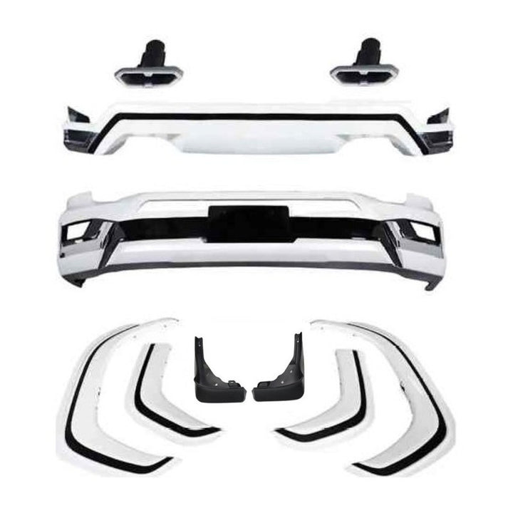 Car Craft Compatible With Toyota Land Cruiser Lc300 Lc 300 2022-2025 Front Rear Bumper Lip Skirt Splitter Trim Wheel Arch Exhaust Tip Pipe Modelista Bodykit Set CC-9648 - CAR CRAFT INDIA