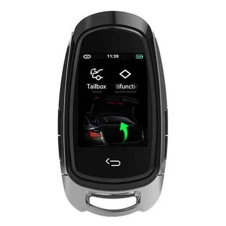 Car Craft Compatible With Audi Bmw Mercedes Jaguar Range Rover Porsche Volkswagen Skoda Volvo Nissan Jeep Maruti Toyota Hyndai Bentley Ferrari Lamborghini Mini Cooper Lcd Led Smart Keyless Key Sk05 Silver