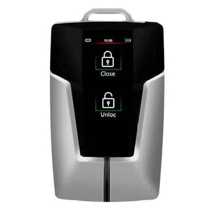 Car Craft Compatible With Audi Bmw Mercedes Jaguar Range Rover Porsche Volkswagen Skoda Volvo Nissan Jeep Maruti Toyota Hyndai Bentley Ferrari Lamborghini Mini Cooper Lcd Led Smart Keyless Key Sk12 Black