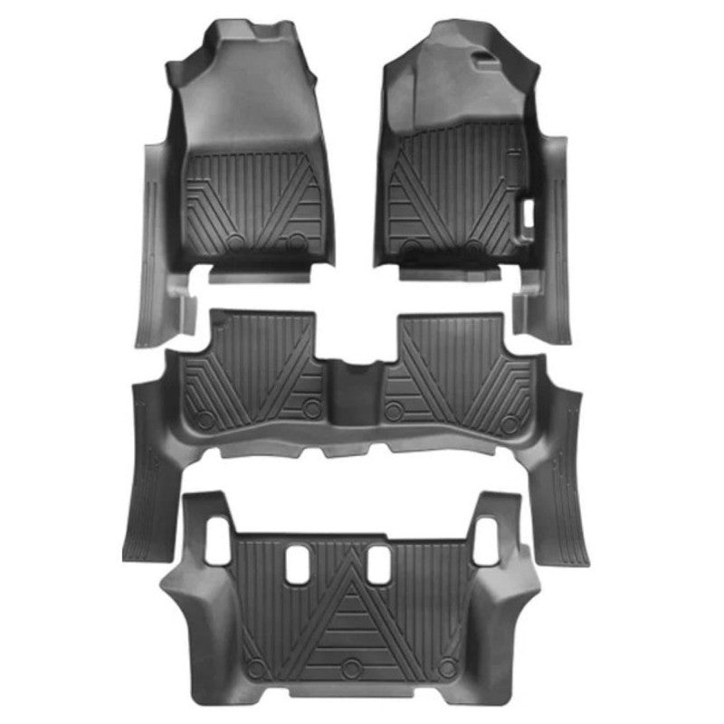 Car Craft Compatible With Honda Brv 2016-2024 Car Floor Foot Mats Mat Rubber Eco-friendly All Weather 5d Tpe Rhd Carpet Waterproof Anti-slip Full Set 5w-097