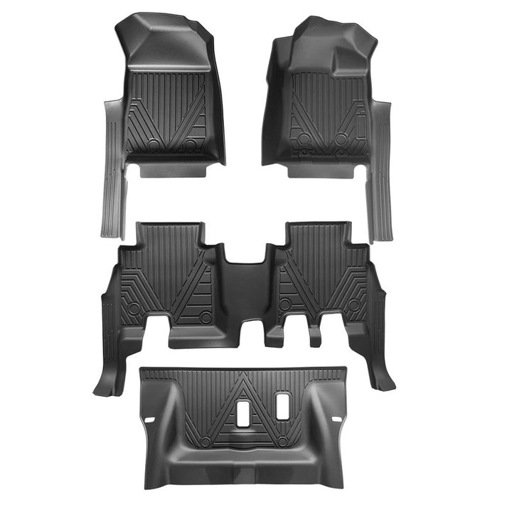 Car Craft Compatible With Isuzu Dmax 2021+ Car Floor Foot Mats Mat Rubber Eco-friendly All Weather 5d Tpe Rhd Carpet Waterproof Anti-slip Full Set Usa 5w-095