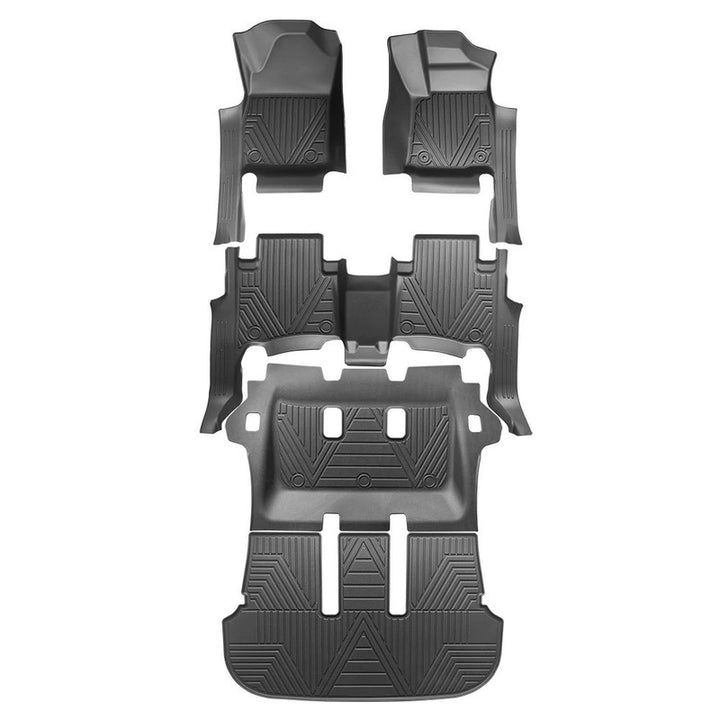 Car Craft Compatible With Toyota Fortuner 2016-2025 Car Floor Foot Mats Mat Rubber Eco-friendly All Weather 5d Tpe Rhd Carpet Waterproof Anti-slip Full Set 5w-101