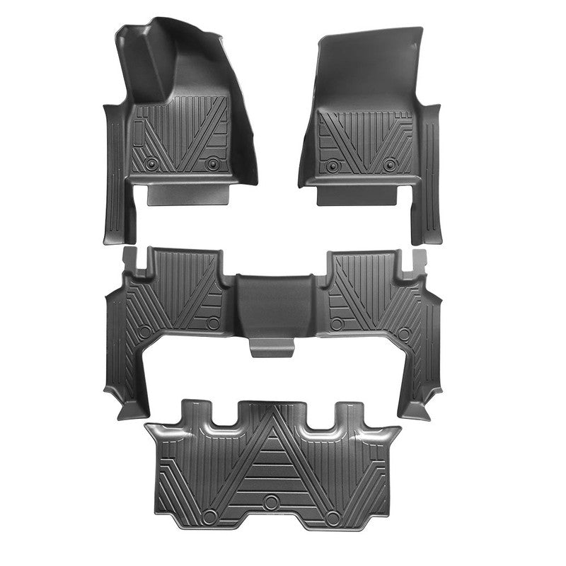 Car Craft Compatible With Toyota Land Cruiser Lc300 Lc 300 2021-2026 Car Floor Foot Mats Mat Rubber Eco-friendly All Weather 5d Tpe Rhd Carpet Waterproof Anti-slip Full Set 5w-089/040
