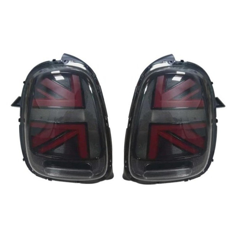 Car Craft Compatible With Mini Cooper F55 2015-2019 Cooper S F56 2015-2019 Cooper S Convertible F57 2015-2019 F Series Led Tail Light Tail Lamp Light 2007-2016 Dynamic Signal Taillight Drl Brake Reverse Union Jack Clear Red