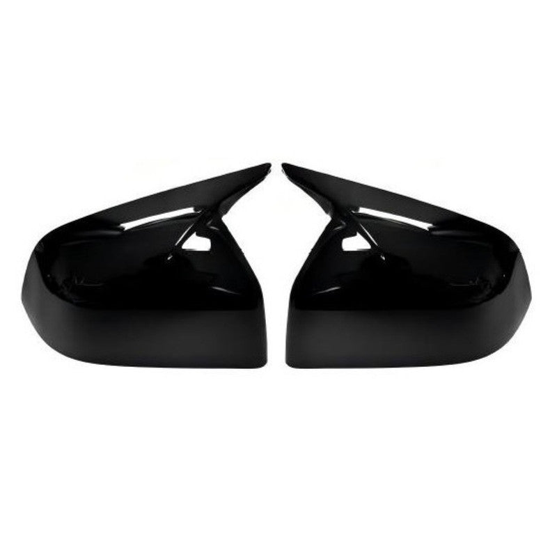 Car Craft Compatible With Tesla Model Y Juniper 2025 Side Rear View Case Wing Cap Shell Housing Mirror Covers 3m Tape Pasting Style Glossy Black CC-11546