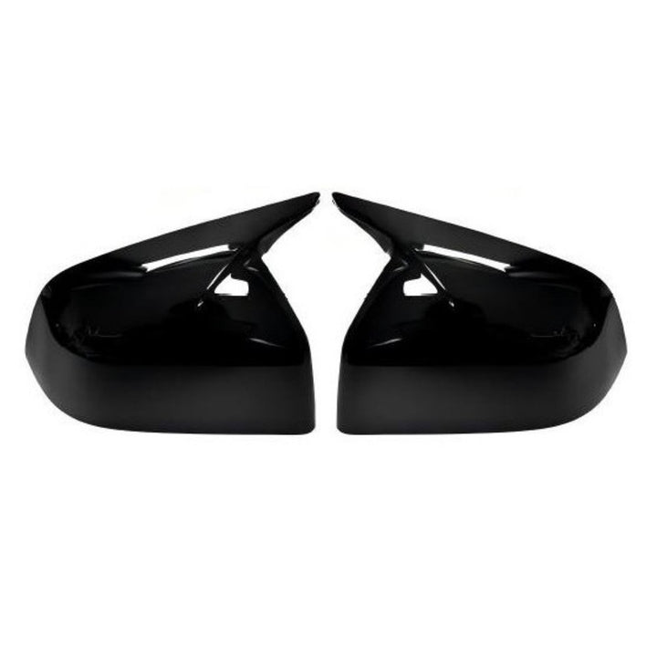Car Craft Compatible With Tesla Model Y Juniper 2025 Side Rear View Case Wing Cap Shell Housing Mirror Covers 3m Tape Pasting Style Glossy Black CC-11546