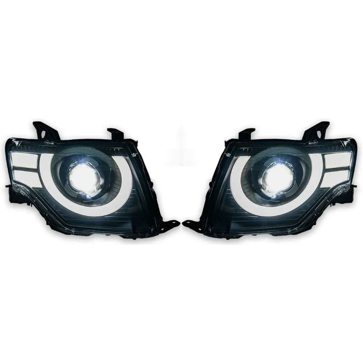 Car Craft Compatible With Mitsubishi Pajero Sport V97 Montero 2006-2018 Car Front Upgraded Head Light Lamp Xenon Headlight Retrofit Upgrade Modified Led Drl Hid Defender Style - CAR CRAFT INDIA