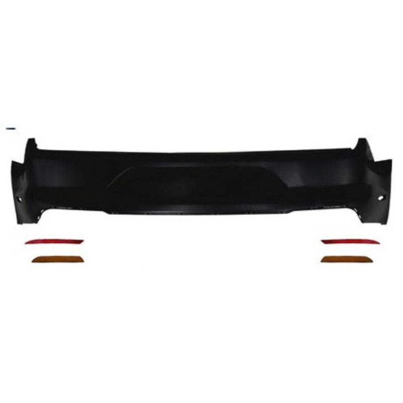Car Craft Compatible With Ford Mustang 2015-2017 Upgrade Facelift Convert To Gt500 Bodykit Rear Bumper Skirt Gc Must-020