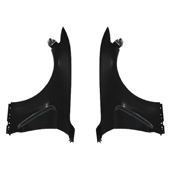 Car Craft Compatible With Ford Mustang 2015-2017 Upgrade Facelift Convert To Gt350 Bodykit Side Fedner Trim Skirt Gc Must-027