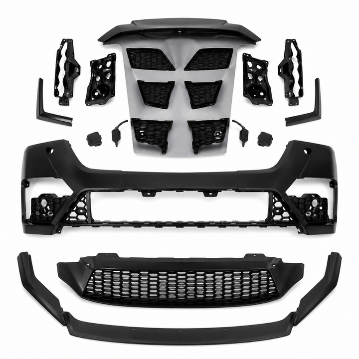 Car Craft Compatible With Skoda Octavia 2020-2024 Mk4 Vrs Sport Facelift Convert Bodykit Bumper Splitter Skirt Drl