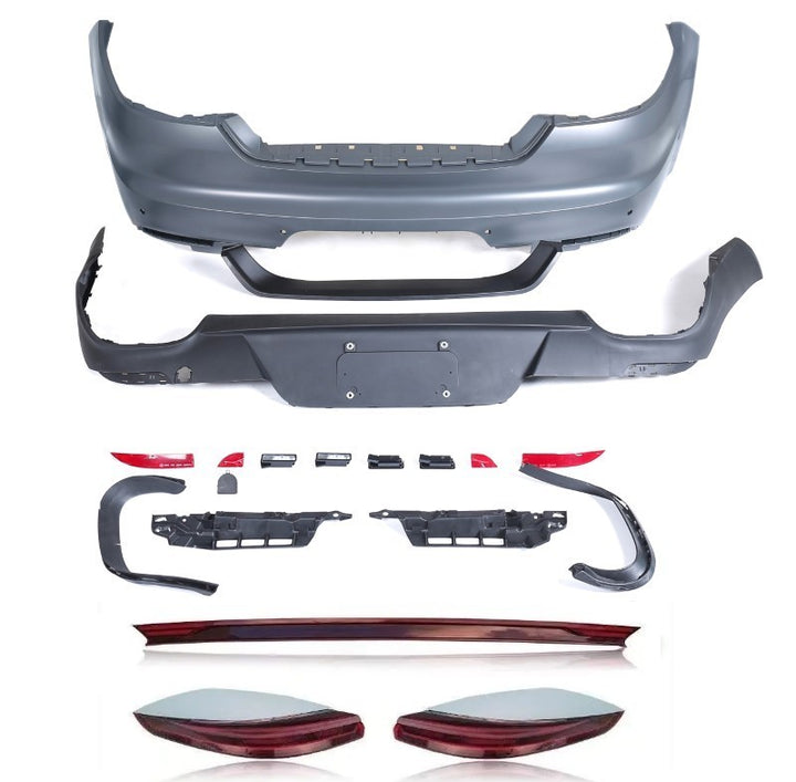Car Craft Compatible With Porsche Panamera 970 2009-2016 970.1 970.2 Upgrade Facelift Convert To 2017 Turbo S Style Modified Bumper Taillight Bodykit Rear - CAR CRAFT INDIA