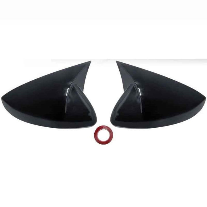 Car Craft Compatible With Volkswagen Vw Polo Mk6 2018-2023 Rear View Case Wing Cap Shell Housing Mirror Covers 3m Tape Pasting Style Glossy Black Usa Not For Indian Cars