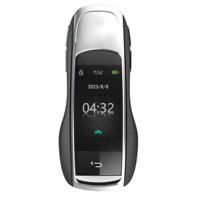 Car Craft Compatible With Audi Bmw Mercedes Jaguar Range Rover Porsche Volkswagen Skoda Volvo Nissan Jeep Maruti Toyota Hyndai Bentley Ferrari Lamborghini Mini Cooper Lcd Led Smart Keyless Key Mh09 Silver