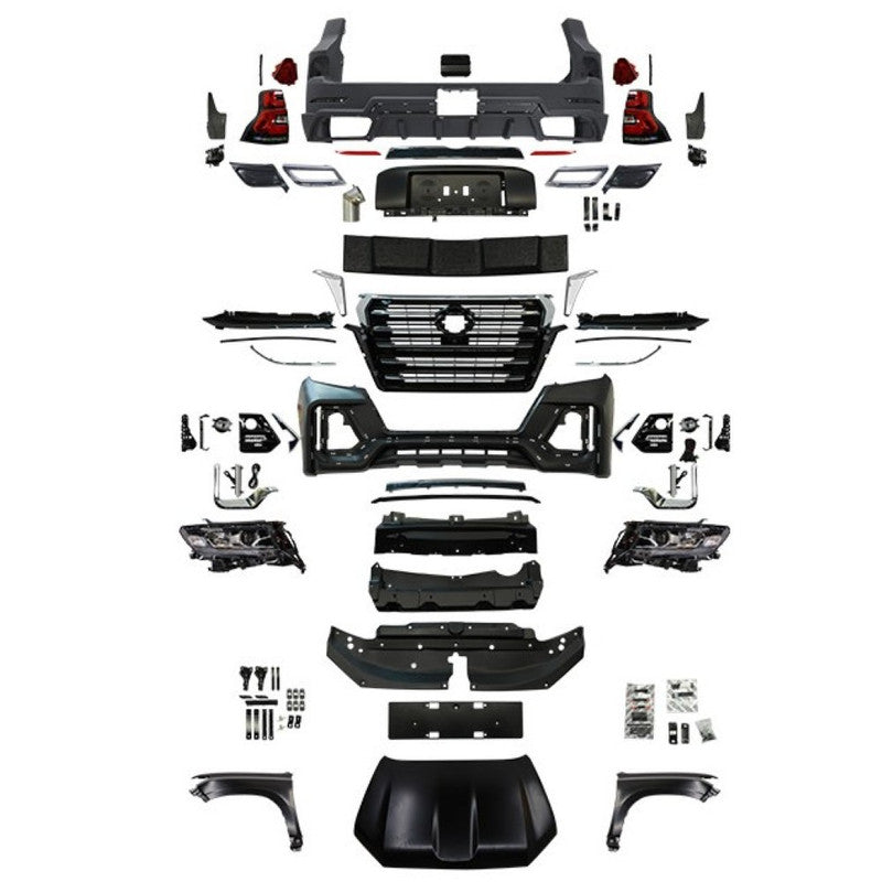 Car Craft Compatible With Toyota Land Cruiser Prado Fj150 2010-2017 Upgrade Facelift Convert To 2018 Navigator Style Bodytkit Front Rear Bumper Hood Fender Trunk Headlight Taillight Side Trim Grill Lip Skirt Splitter F157