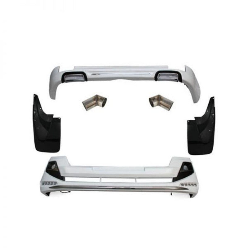 Car Craft Compatible With Toyota Land Cruiser Prado Fj150 2010-2015 Upgrade Facelift Convert To Modellista Bodykit Front Rear Bumper Lip Side Trim Grill Skirt Splitter Trim F010