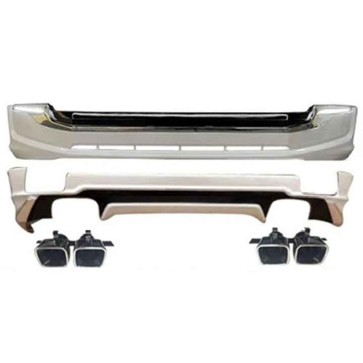 Car Craft Compatible With Toyota Land Cruiser Prado Fj150 2018 Upgrade Facelift Convert To 2019 Modellista Bodykit Front Rear Bumper Lip Side Trim Grill Skirt Splitter Trim Exhasut Pipe Tip F103