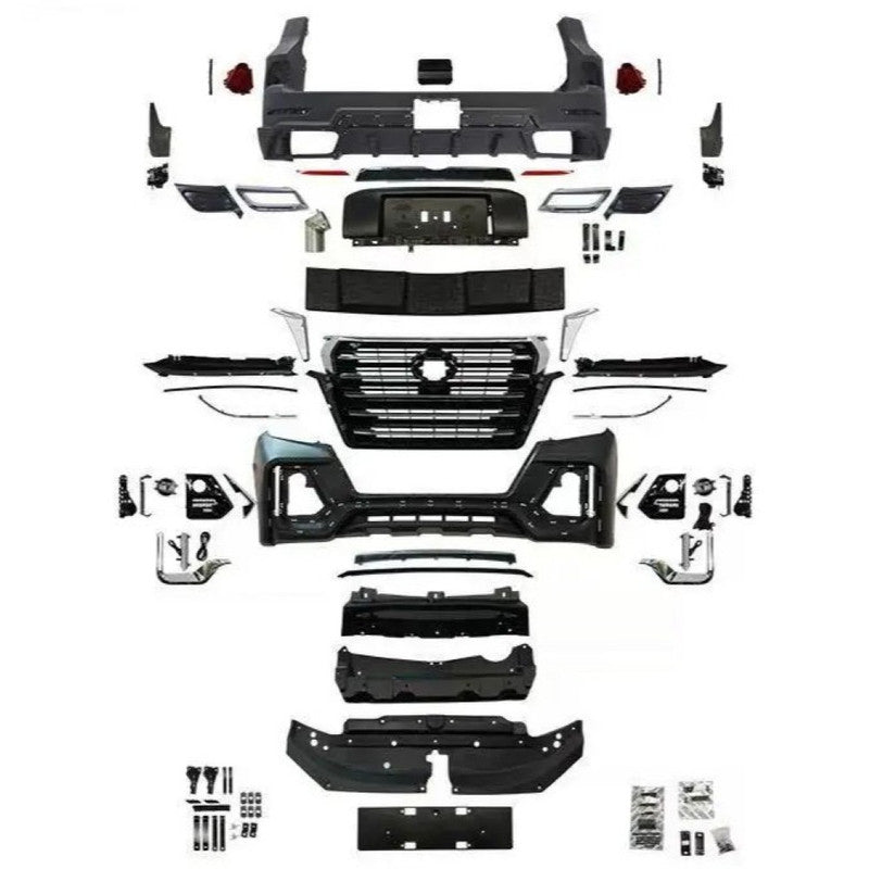 Car Craft Compatible With Toyota Land Cruiser Prado Fj150 2018+ Upgrade Facelift Convert To Navigator Style Bodytkit Front Rear Bumper Side Trim Grill Lip Skirt Splitter F157