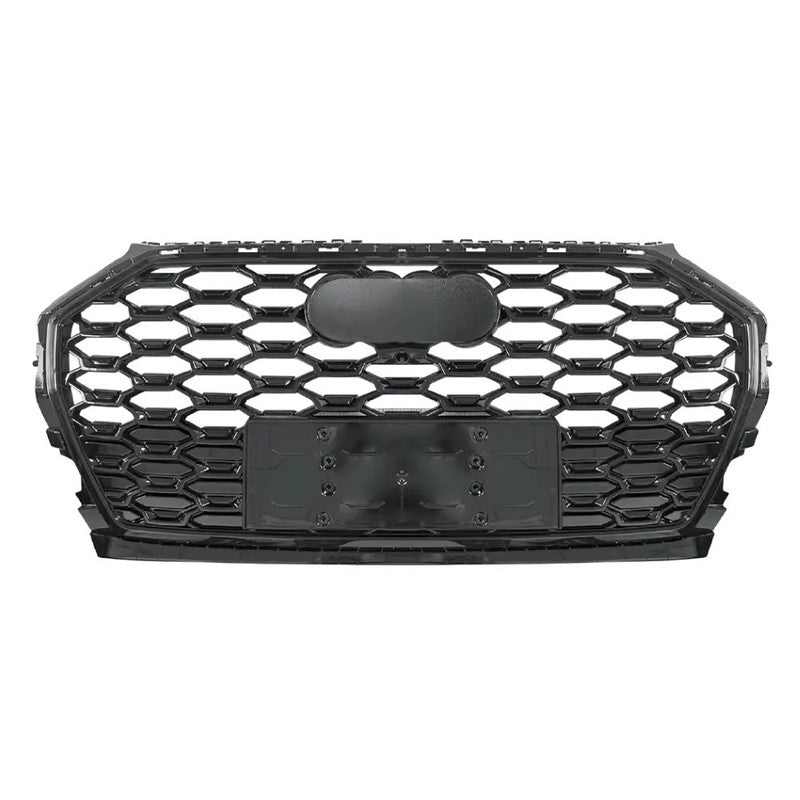 Car Craft Compatible With Audi Q5 2021-2025 Upgraded Front Bumper Show Grill Rsq5 Rs Sport Honeycomb Style Q5-008 Gc Black Honeycomb Style