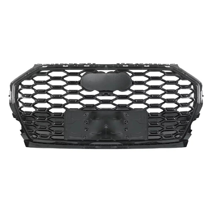 Car Craft Compatible With Audi Q5 2021-2025 Upgraded Front Bumper Show Grill Rsq5 Rs Sport Honeycomb Style Q5-008 Gc Black Honeycomb Style