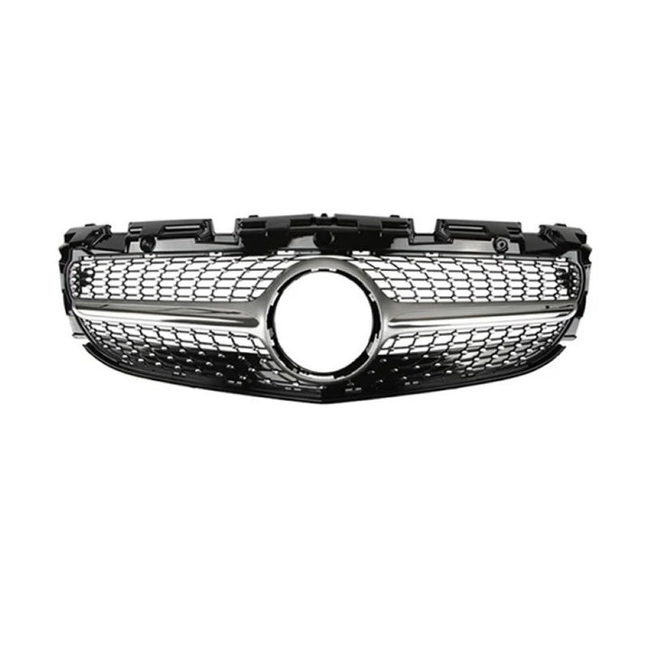 Car Craft Compatible With Mercedes Benz Slc Slk Class R172 W172 2016-2020 Front Amg Bumper Show Grill Diamond Silver CC-9676