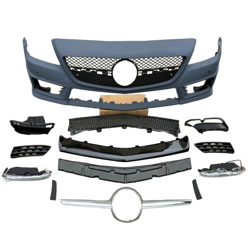 Car Craft Compatible With Mercedes Benz Slk R172 2011-2015 Upgrade Facelift Convert To Slk63 Amg Bodykit Front Bumper Grill Skirt Splitter Trim