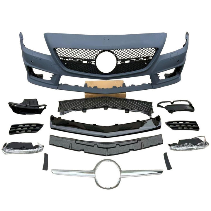 Car Craft Compatible With Mercedes Benz Slk R172 2011-2015 Upgrade Facelift Convert To Slk63 Amg Bodykit Front Bumper Grill Skirt Splitter Trim