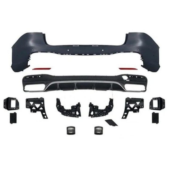 Car Craft Compatible With Mercedes Benz Gle W166 2016-2019 Rear Bumper Upgrade Convert To Amg Gle63 Amg Bumper Bodykit W166-003 Gc