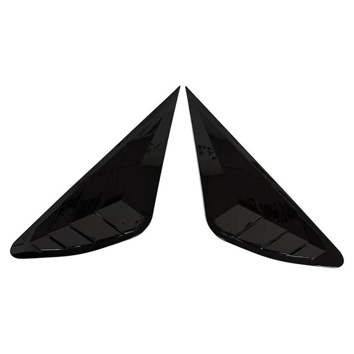 Car Craft Compatible With Lexus Rx270 Rx350 Rx450 2009-2014 Car Rear Window Shutter Cover Louver Side Vent Trim Triangle Glossy Black Usa