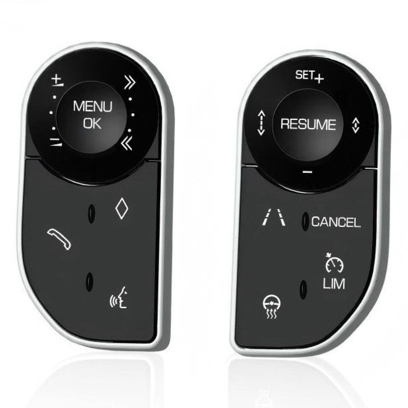 Car Craft Compatible With Land Range Rover Vogue L405 2015-2017 Rrv Rrs Sport L494 2015-2017 Discovery 5 Lr5 2017-2018 Lr5 L405 L494 Digital Touch Screen Car Steering Wheel Multimedia Button Square Control