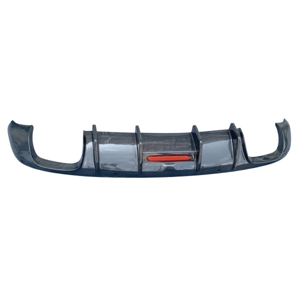 Car Craft Compatible With Skoda Superb 2015-2023 Rear After Bumper Lip Splitter Skirts Diffuser Real Carbon Fiber - CAR CRAFT INDIA