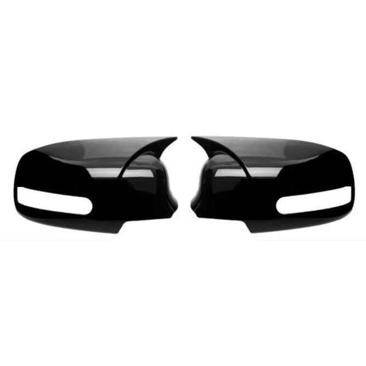 Car Craft Compatible With Maruti Suzuki Swift Ertiga Brezza 2012-2018 Rear View Case Wing Cap Shell Housing Mirror Covers 3m Tape Pasting Style Glossy Black