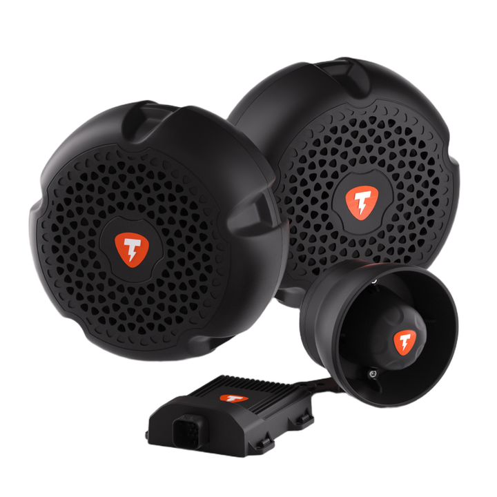 Car Craft Compatible With Exhaust Sound Upgrade Universal Car Sound Generator Thor Electronic Exhaust Sound System Car Speakers Drums Smartphone Controller Thor Dual Storm Speaker+ecu+echo CC-9596