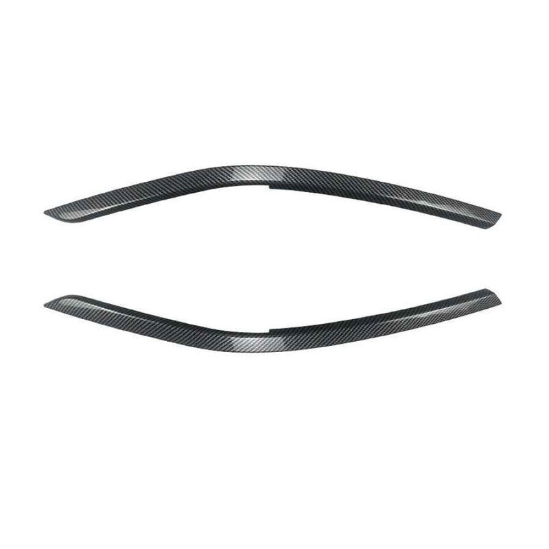 Car Craft Compatible With Vw Volkswagen Tiguan Mk2.5 2021-2023 Car Headlight Eyelid Lamp Eyebrow Skirts Splitter Zst-1235 Cf Carbon Fiber Look - CAR CRAFT INDIA