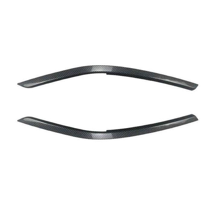 Car Craft Compatible With Vw Volkswagen Tiguan Mk2.5 2021-2023 Car Headlight Eyelid Lamp Eyebrow Skirts Splitter Zst-1235 Cf Carbon Fiber Look - CAR CRAFT INDIA