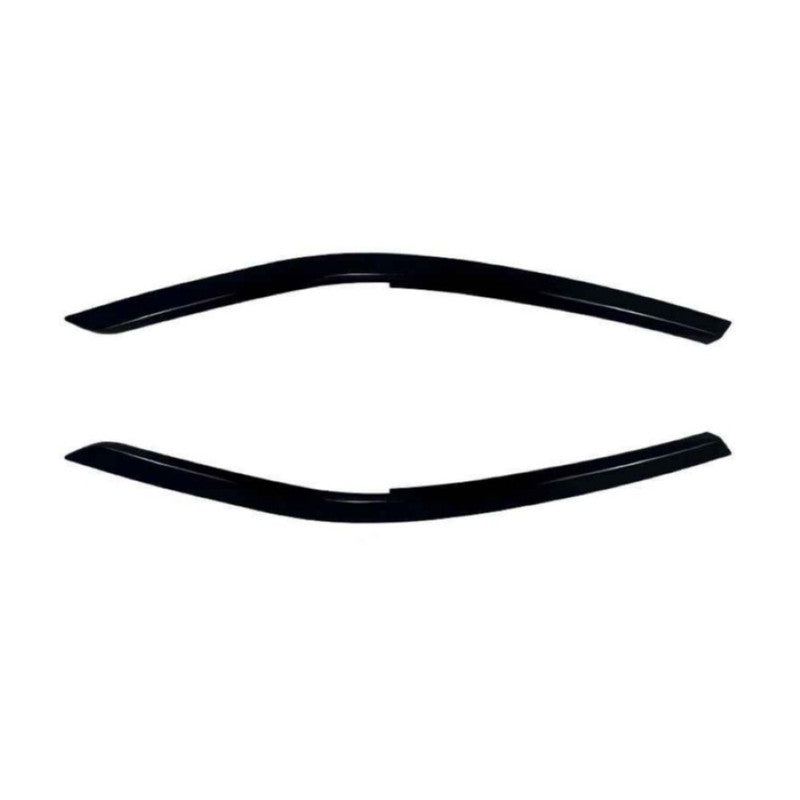 Car Craft Compatible With Vw Volkswagen Tiguan Mk2.5 2021-2023 Car Headlight Eyelid Lamp Eyebrow Skirts Splitter Zst-1235 Gb Glossy Black - CAR CRAFT INDIA