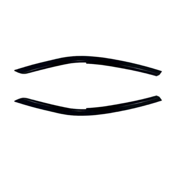 Car Craft Compatible With Vw Volkswagen Tiguan Mk2.5 2021-2023 Car Headlight Eyelid Lamp Eyebrow Skirts Splitter Zst-1235 Gb Glossy Black - CAR CRAFT INDIA