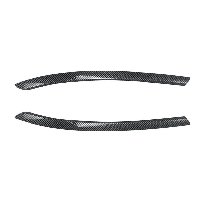 Car Craft Compatible With Vw Volkswagen Tiguan Mk2 2017-2020 Car Headlight Eyelid Lamp Eyebrow Skirts Splitter Zst-1213 Cf Carbon Fiber Look - CAR CRAFT INDIA