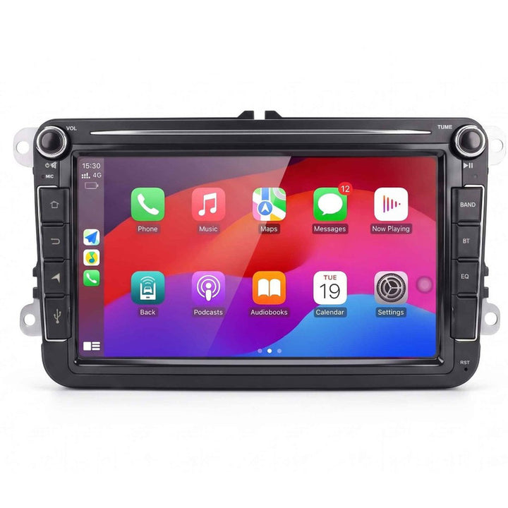 Car Craft Compatible With Vw Volkswagen Golf Polo Skoda Rapid Octavia Tiguan Passat B7 Jetta Radio Android Multimedia Infotainment Player With Wireless Carplay And Android Auto 4+64gb 8 Inch