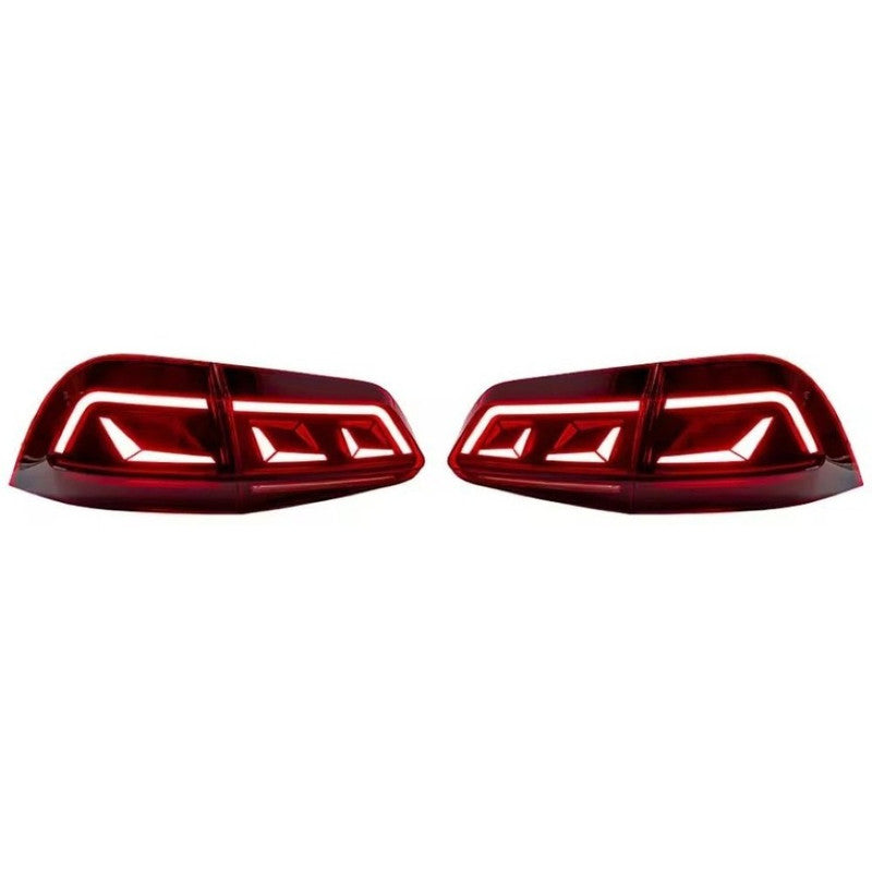Car Craft Compatible With Vw Volkswagen Touareg 2011-2018 Led Tail Light Tail Lamp Light 2007-2016 Dynamic Signal Taillight Drl Brake Reverse Red For Helogen Car