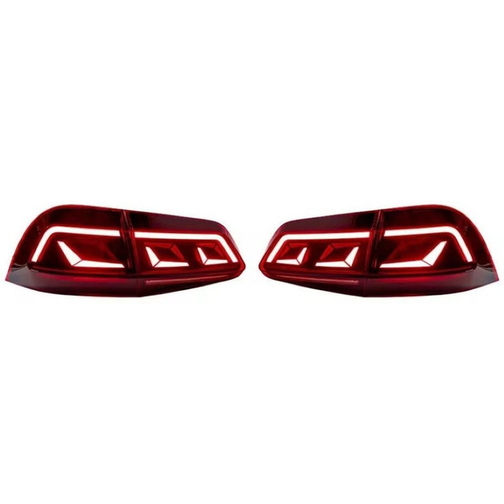 Car Craft Compatible With Vw Volkswagen Touareg 2011-2018 Led Tail Light Tail Lamp Light 2007-2016 Dynamic Signal Taillight Drl Brake Reverse Red For Helogen Car